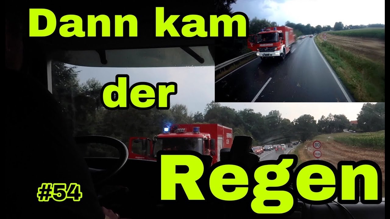 #54 Dann kam der Regen - einem Notruf, gesperrten Strassen, Hagel, Blitzen & Sturm