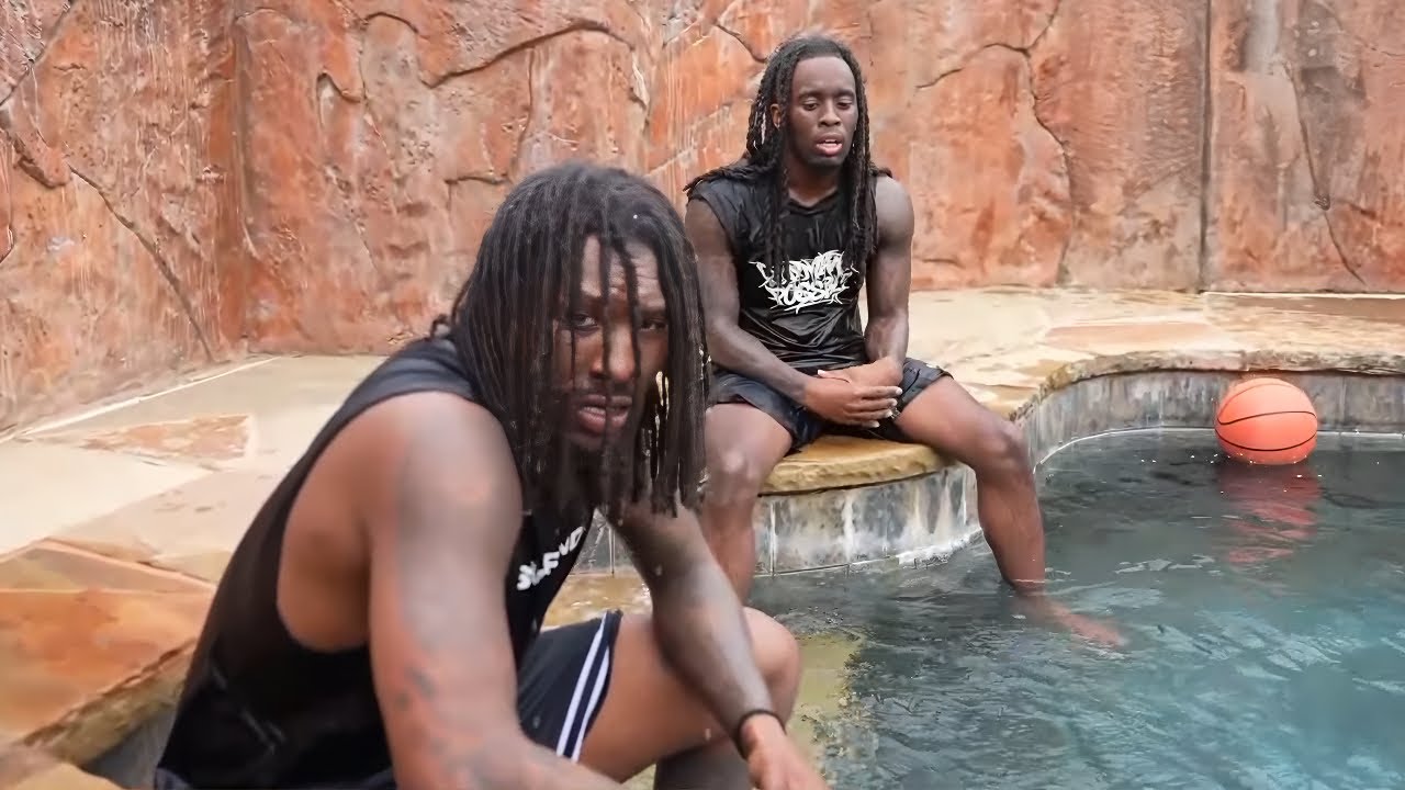 Duke Dennis & Kai Cenat RACE in the new AMP summer house pool!