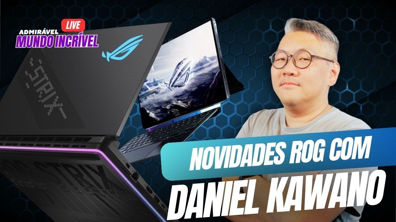 🚀 Descubra as Últimas Novidades ASUS ROG da CES 2025 com Daniel Kawano! | Mundo Incrível Ao Vivo 🎮