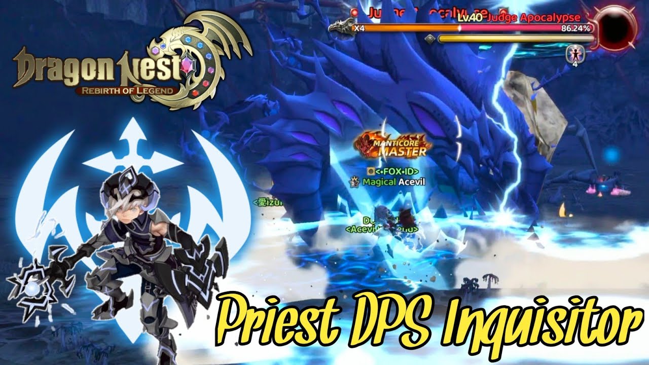 Dragon Nest Rebirth Of Legend - Gameplay Priest DPS