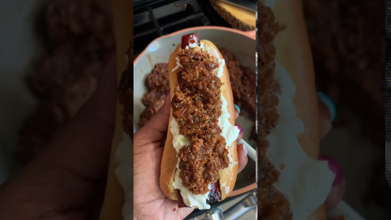 Carrot dogs with pecan chili for the win!
