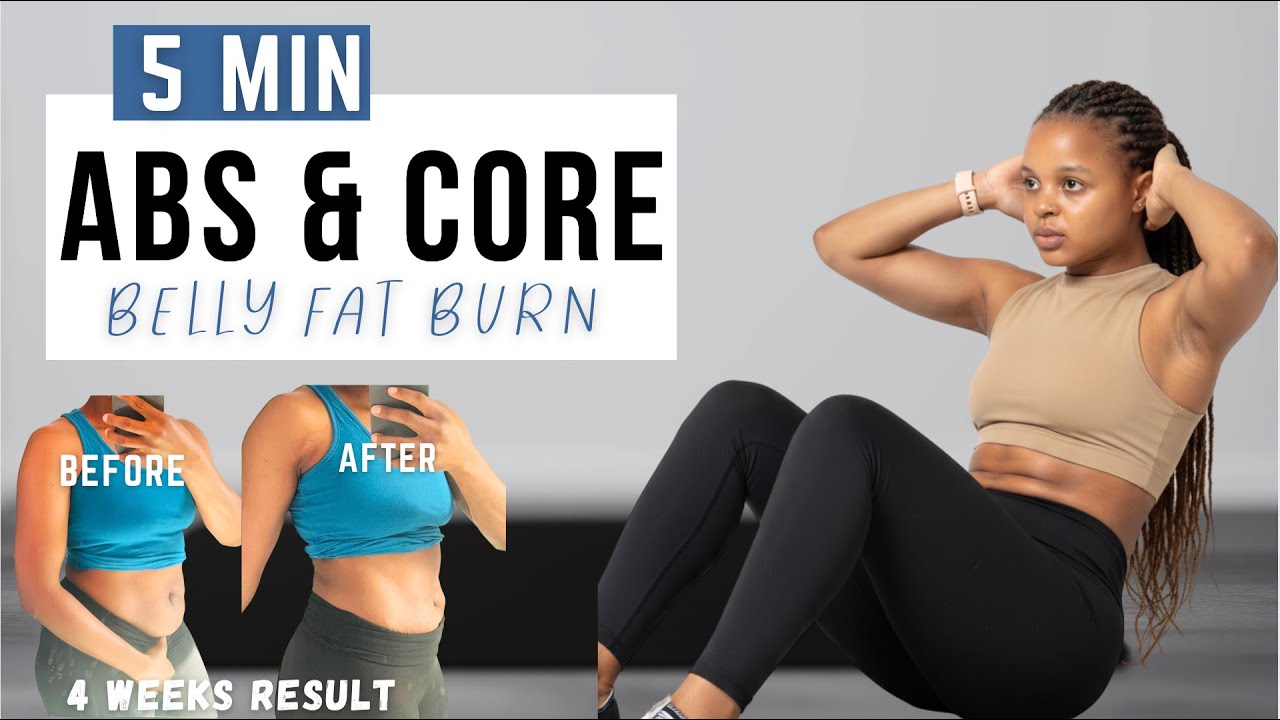 5-минутная тренировка корпуса, которая действительно сжигает жир на животе