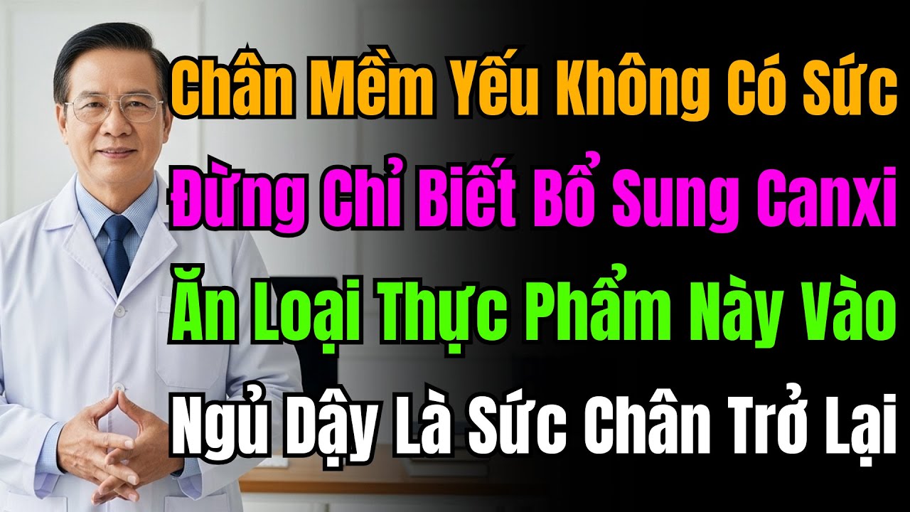 Chân Yếu? Đừng Chỉ Uống Canxi, Hãy Ăn Thực Phẩm Này Để Chân Mau Khỏe, Đi Lại Vững Vàng.