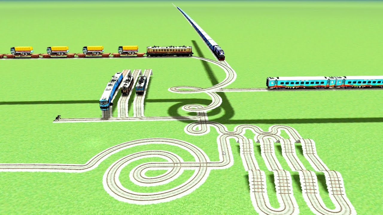 BUILT 🐍THE MOST COMPLEX TRAIN TRACKS TRAIN SIMULATOR 💖GAME PLAY BEANG DRIVE TRAIN  