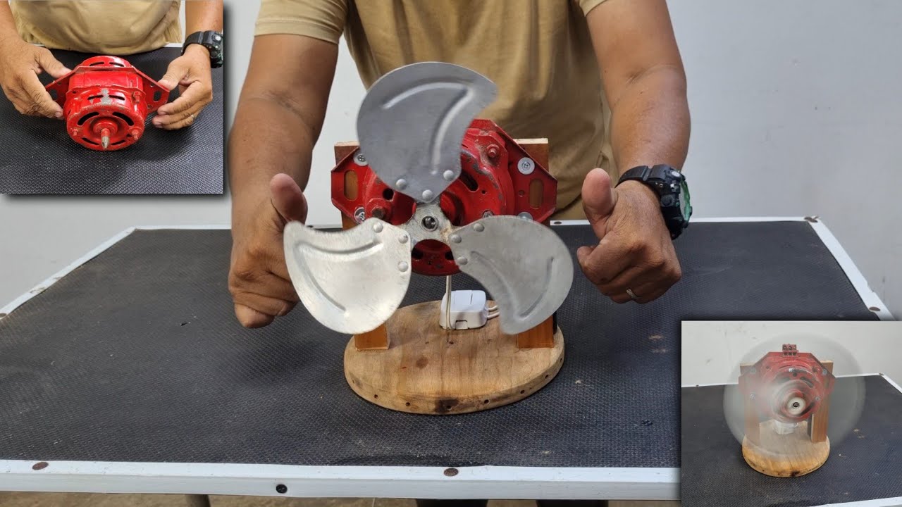 ✅️ Ventilador hecho de motor de lavadora