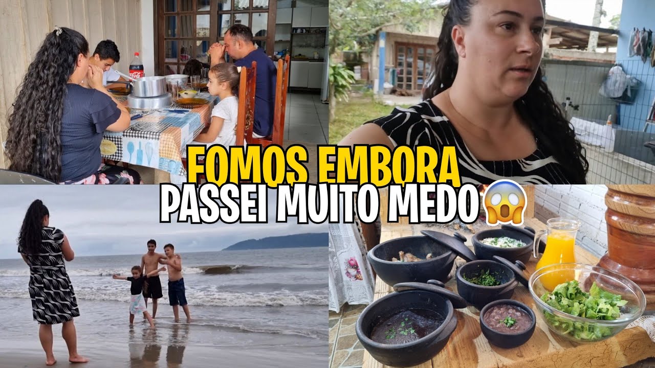 PASSEI MUITO MEDO‼️FOMOS EMBORA...CHEGAMOS NO RANCHO E ESTREEI AS PANELAS DE BARRO 