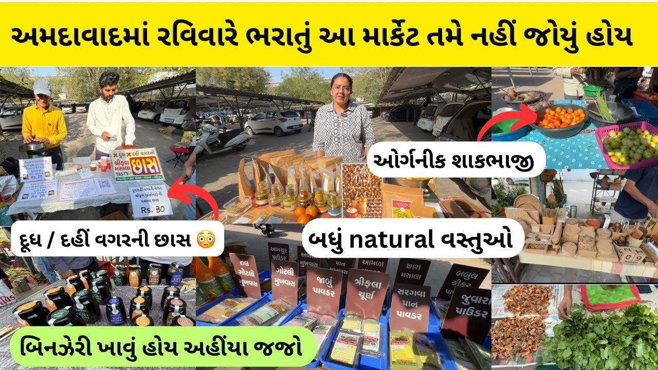 અમદાવાદ નું સૌથી મોટું ઓર્ગનીક માર્કેટ | ahmedabad organic vegetable market | khedut haat ahmedabad