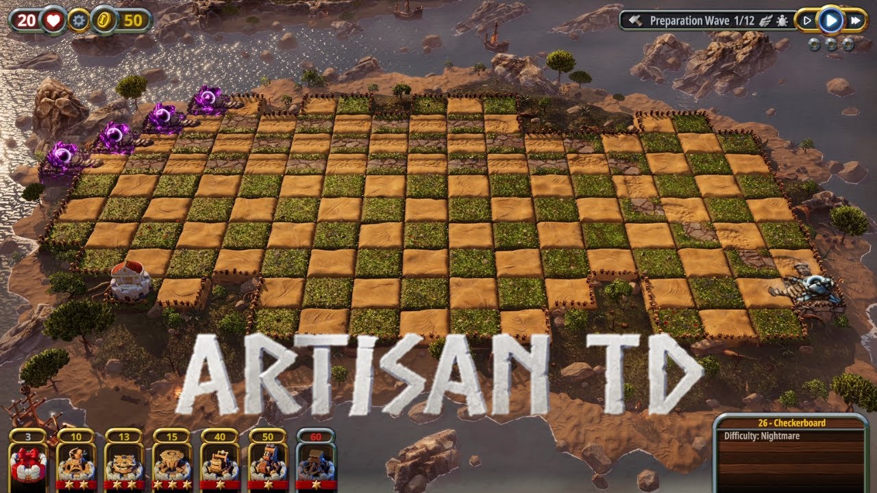 Artisan TD - 26. Checkerboard (Nightmare Difficulty with 3 Stars)