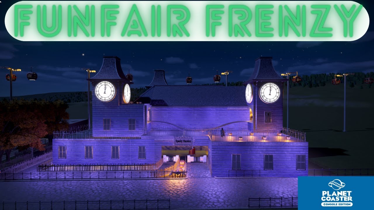 A GHOST TRAIN!! | FUNFAIR FRENZY | LET'S PLAY PLANET COASTER CONSOLE EDITION | Episode #8