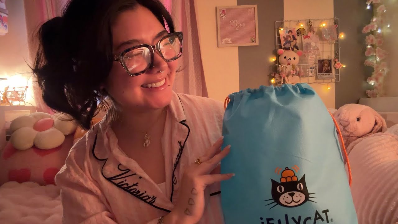 ASMR Jellycat Unboxing 🧸🥐🥜🤎