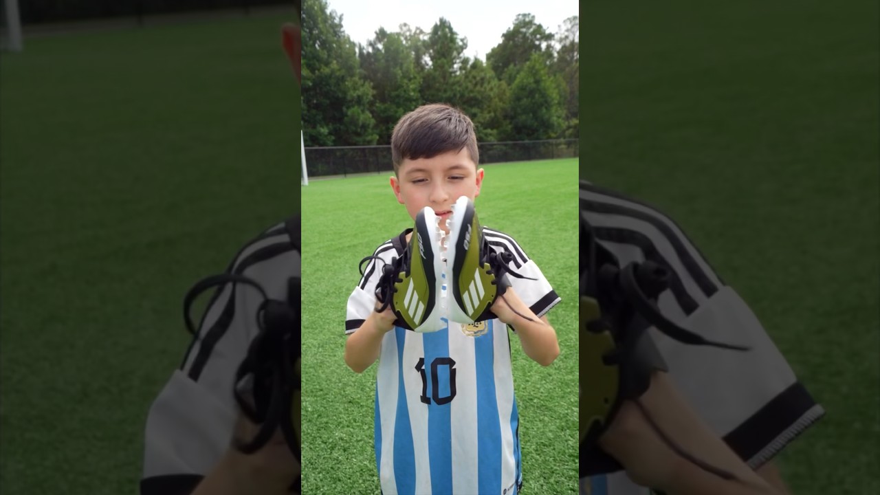 Messi F50&rsquo;s are 🤯🐐🤌 ASMR #shorts #messi #messif50 #f50 #cleats #soccer #futbol