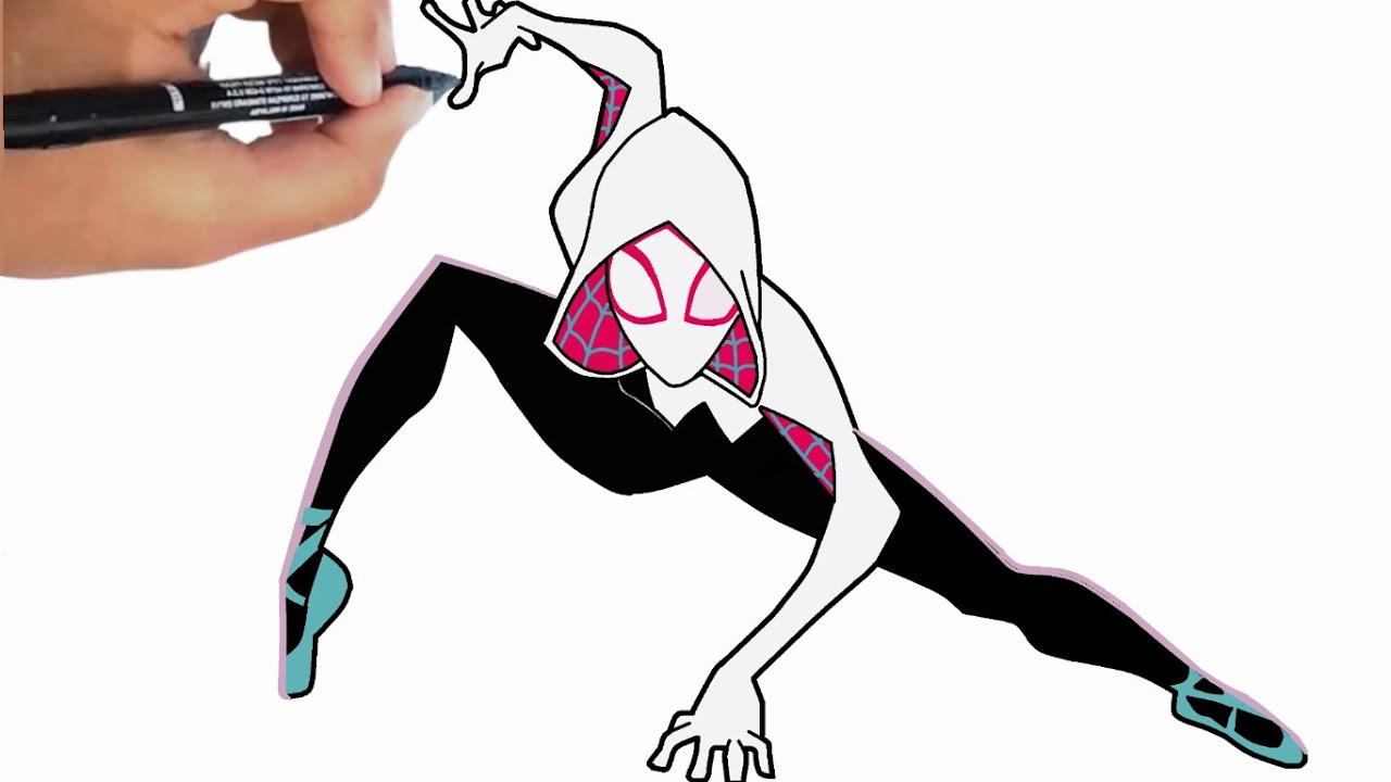 How To Draw Spider-Woman (Gwen Stacy) | Spider-Man: Across the Spider-Verse