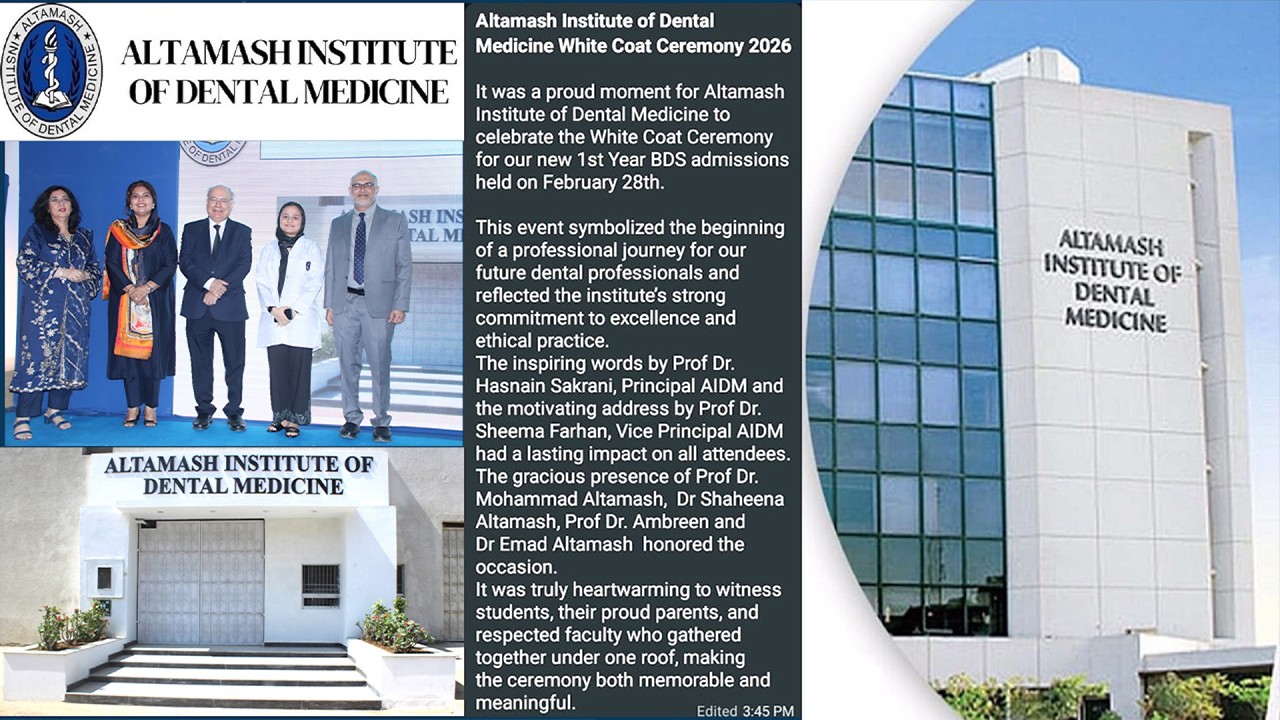 Altamash Institute of Dental Medicine White Coat Ceremony 2026