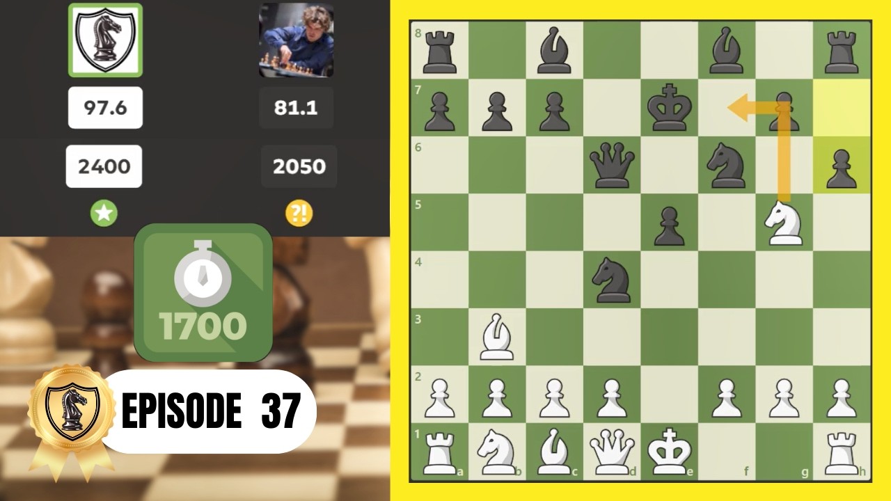 97.6% Accuracy + A Brilliant Exchange Sacrifice! | 1700 ELO Climb - Ep. 37