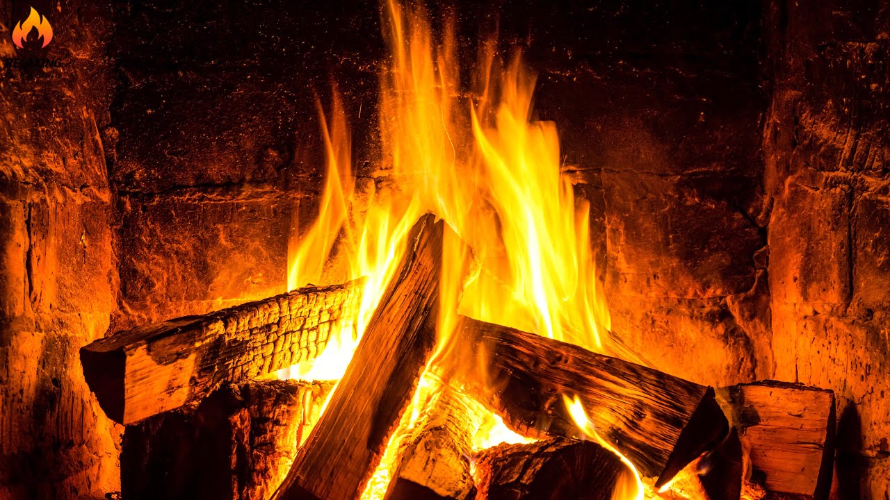 Crackling Fireplace (24 HOURS) 🔥 Burning Fireplace & Crackling Fire Sounds (NO Music)
