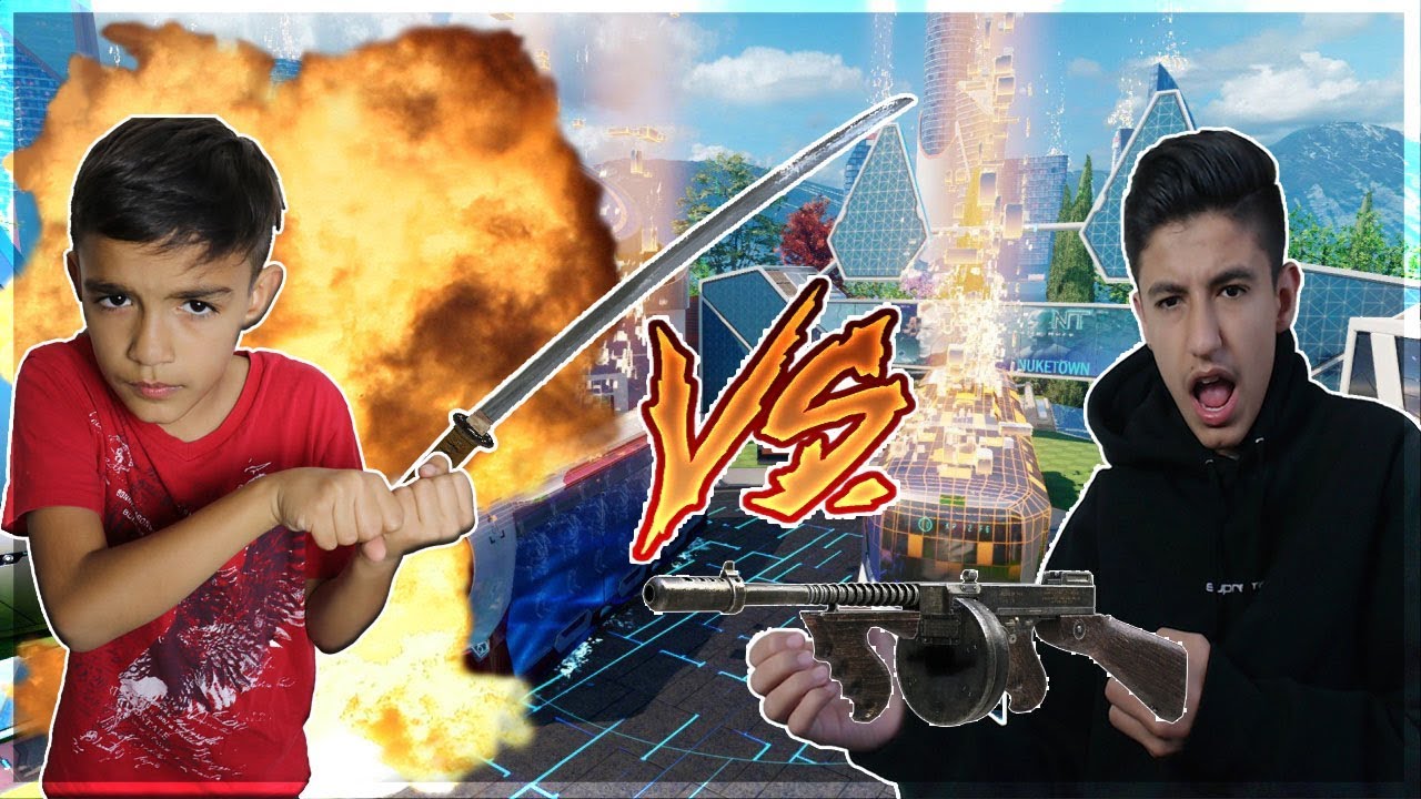 Black Ops 3 DLC Weapon Battle Against Little Brother!(Extreme Rage)