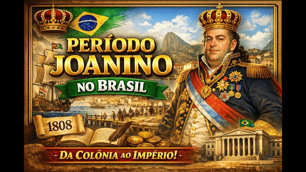 Período Joanino no Brasil: A Transformação da Colônia em Centro do Império | Documentário Animado