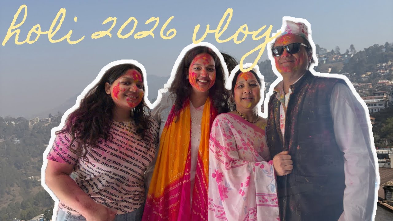 Holi Vlog!!🤍♥️💜 