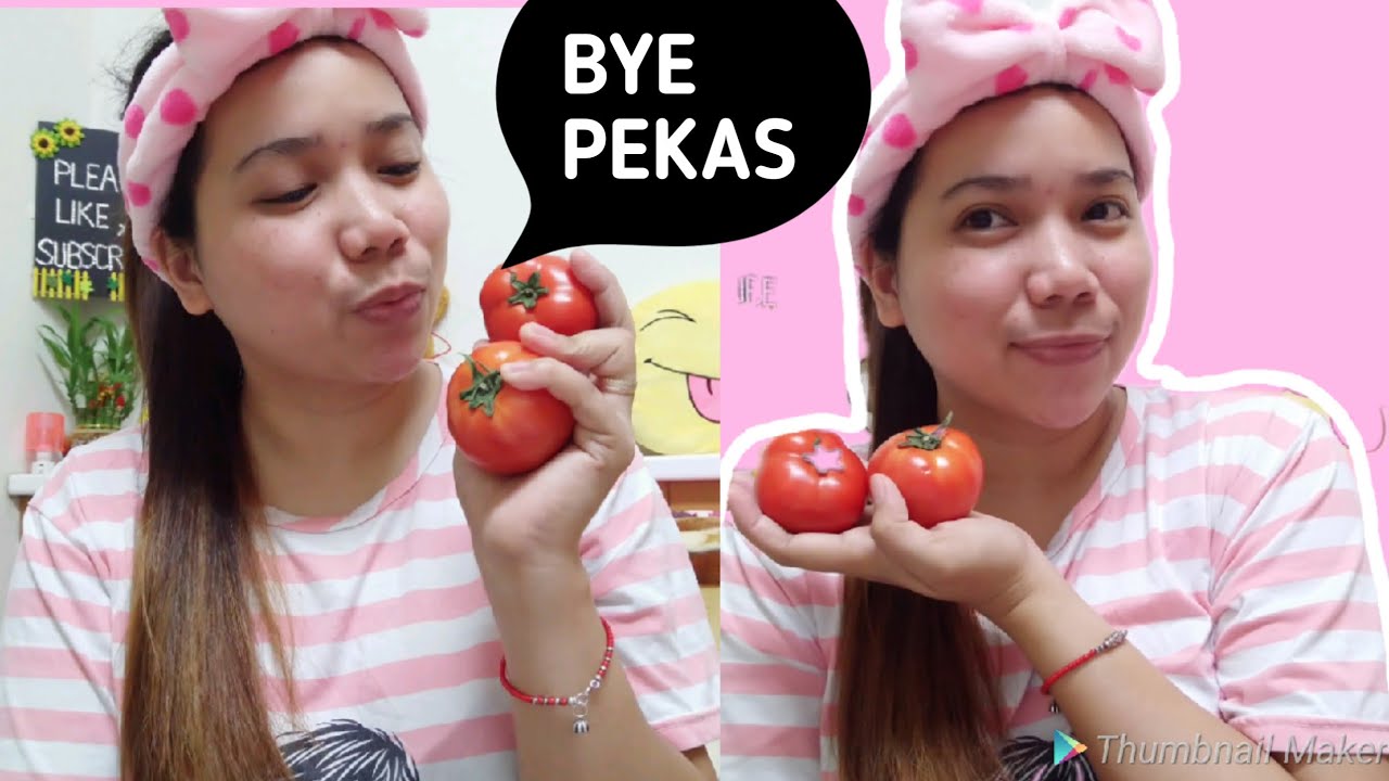 MABILIS NA PANTANGGAL NG PEKAS SA MUKHA / KAMATIS AT LEMON