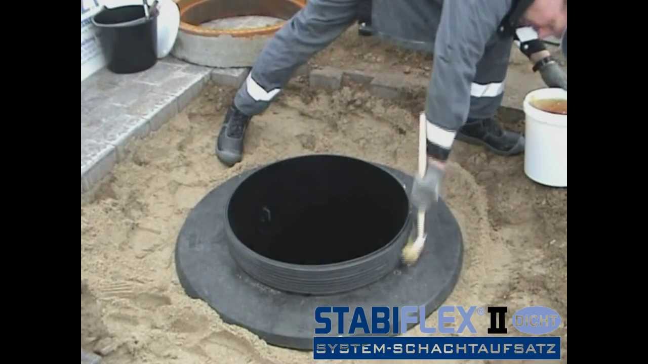 Schachtabdeckung selbstnivellierend und lastabtragend STABIFLEX II Dicht Plus