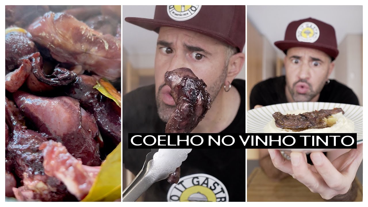 Hoje vamos fazer... Coelho no Vinho Tinto