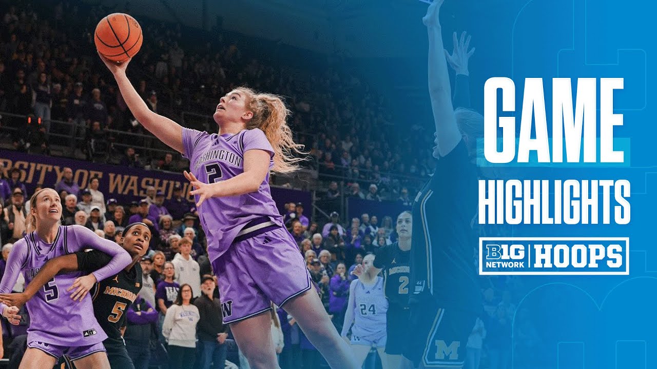 Michigan vs. Washington | Highlights | Big Ten Women's Basketball | 01/01/26