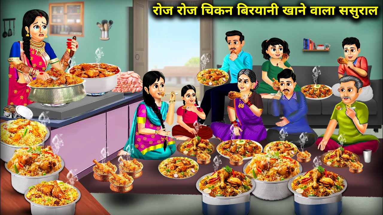 In-Laws Who Eat Chicken Biryani Every Day Cartoon Video