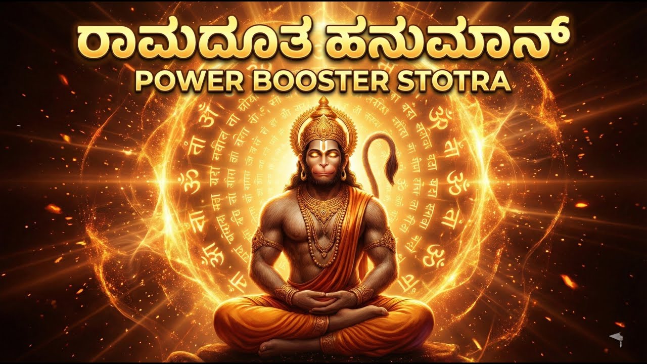 ರಾಮದೂತ ಹನುಮಾನ್ 🔥 Power Booster Stotra | Remove Fear & Gain Strength