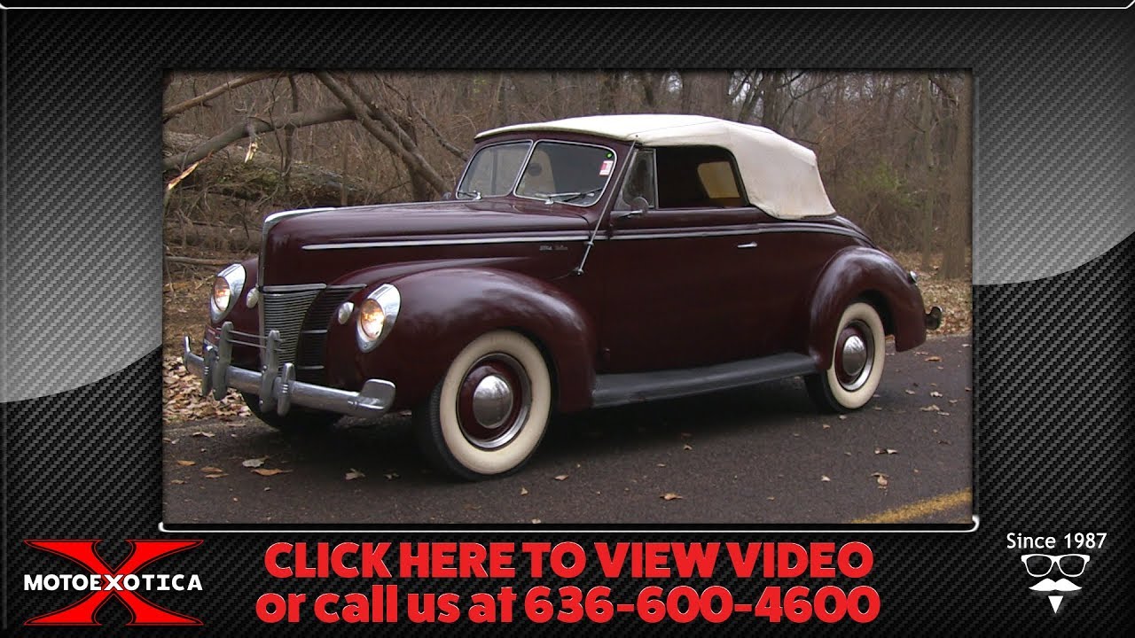 1940 Ford Deluxe Convertible Club Coupe (SOLD)