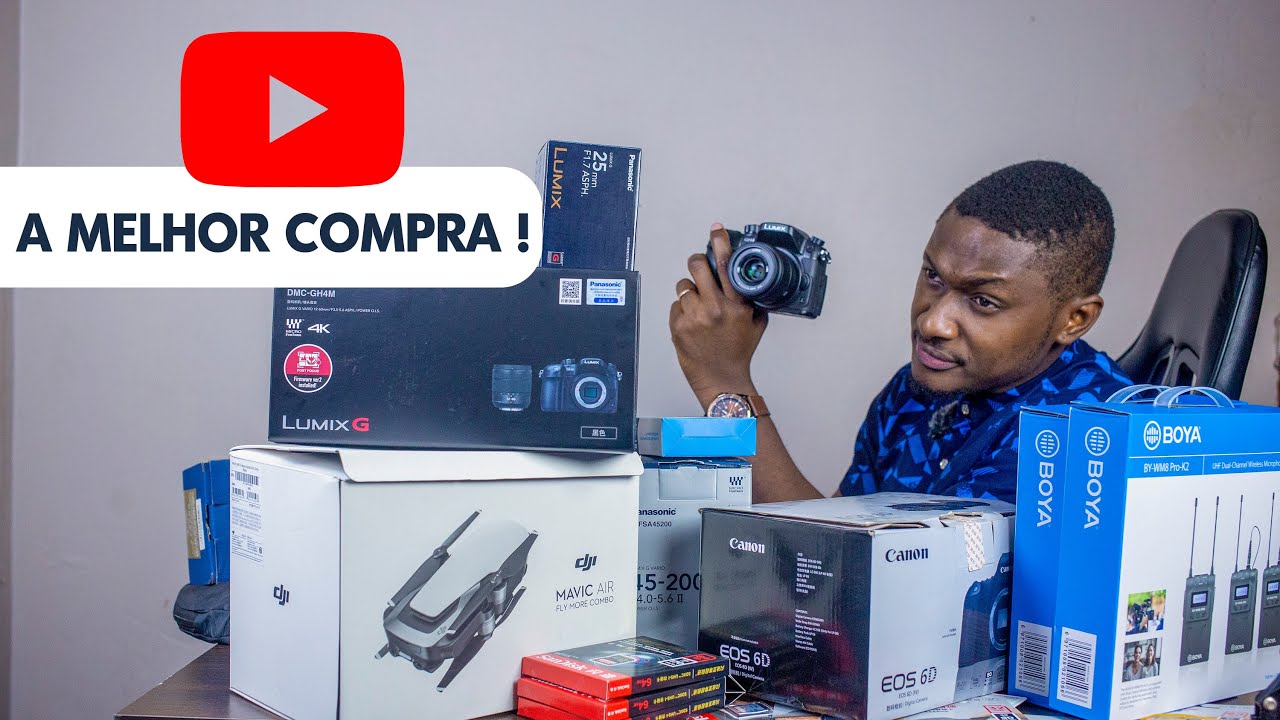 IMPORTAÇÃO DA CHINA PARA COMEÇAR UM CANAL DE YOUTUBE | Mostrei tudo