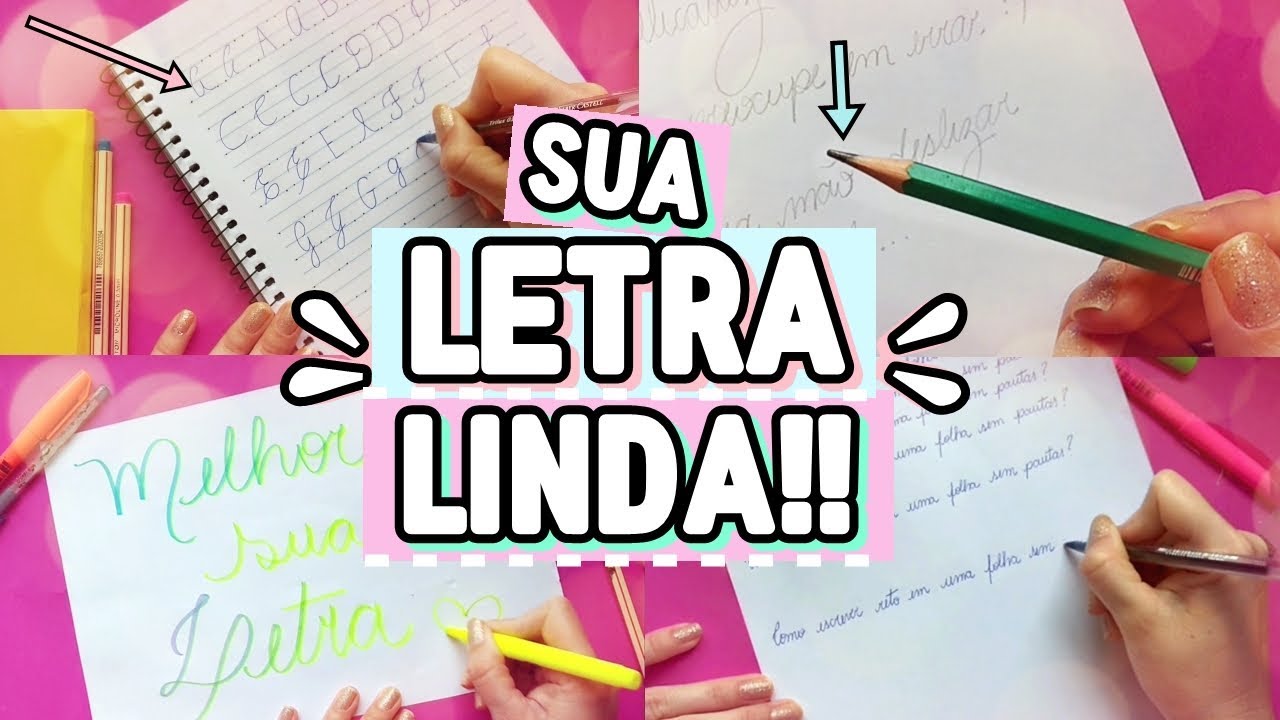 COMO MELHORAR A SUA LETRA E TER UM CADERNO LINDO!