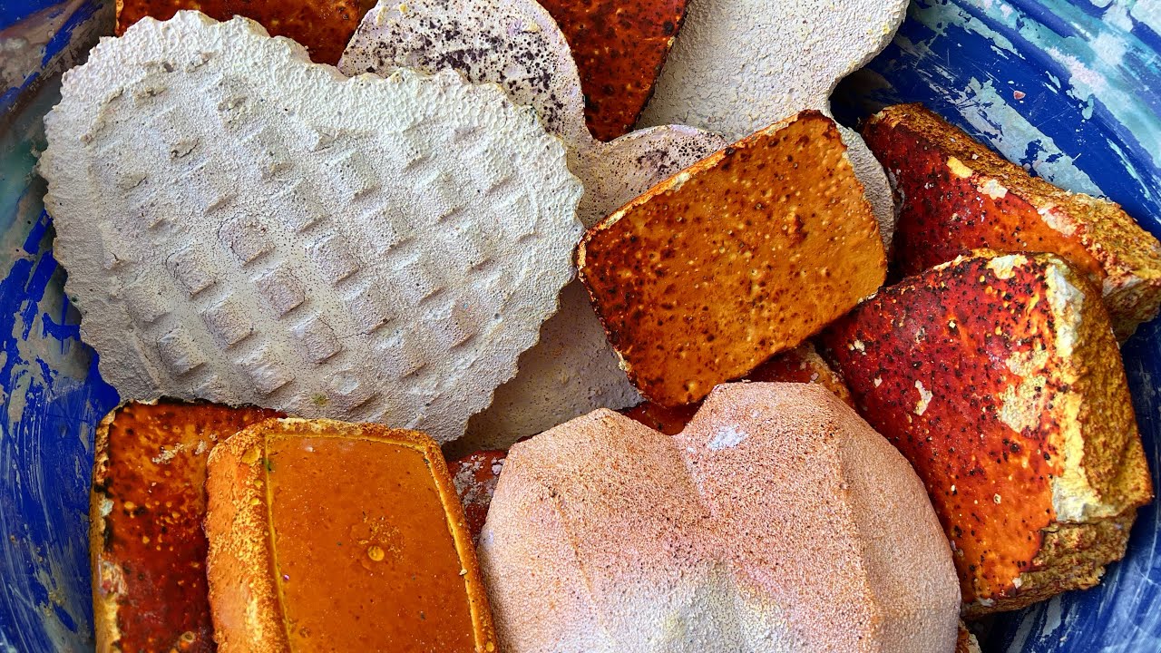 Soft Pink and Orange • Dusty Reformed Gymchalk • Oddly Satisfying • Sleep Aid • Powdery ASMR