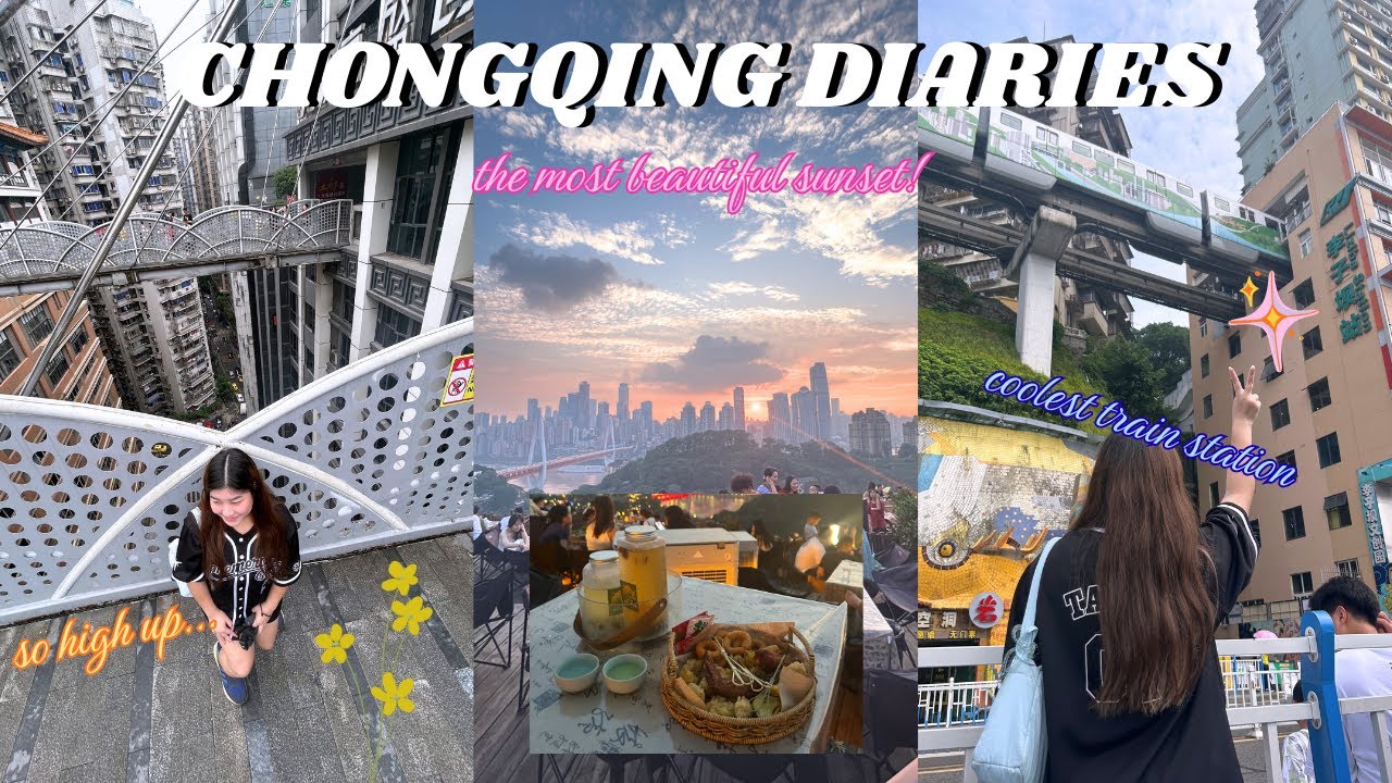 the most scenic cafe in chongqing! + iconic tourist spots | chongqing 2025 🌅🚃🌉