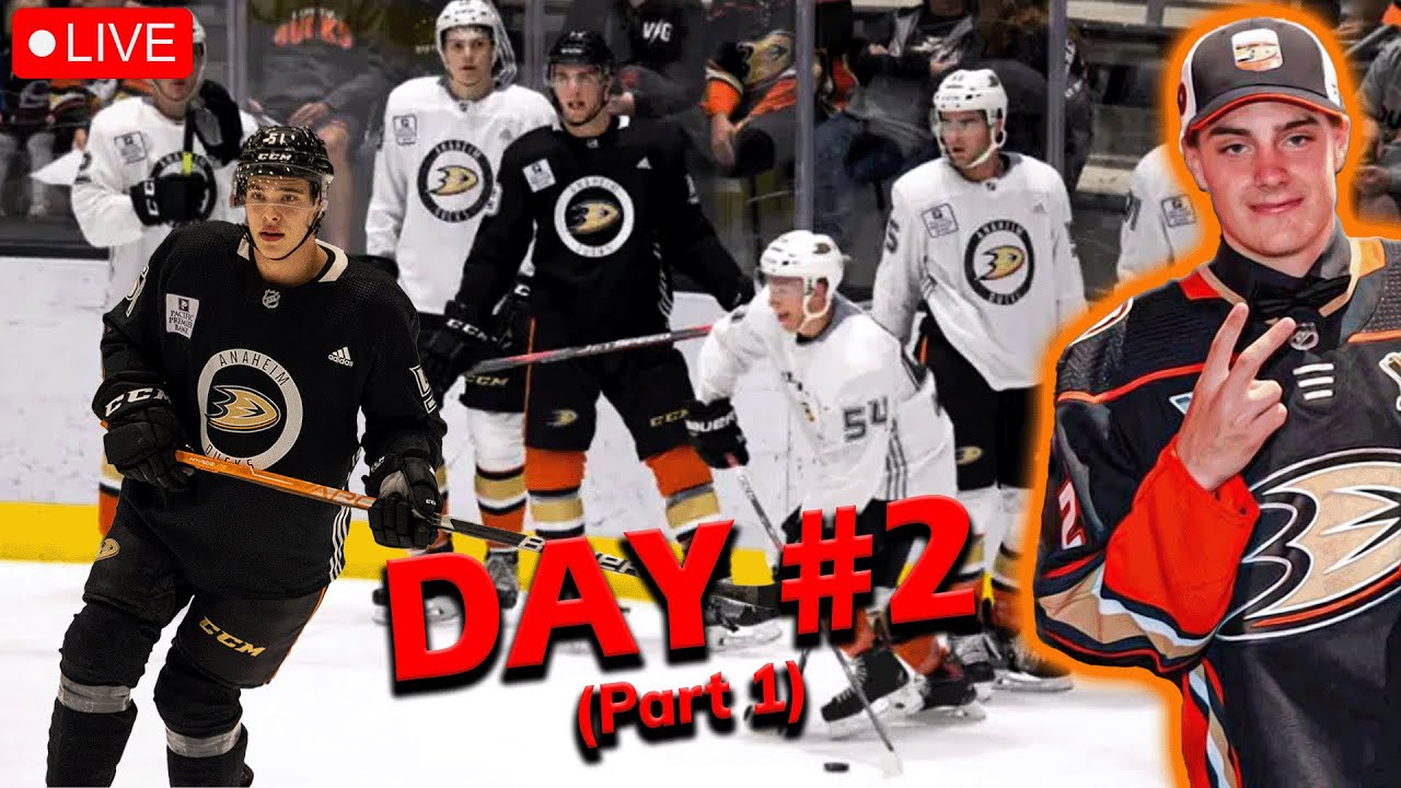 Leo Carlsson's 2nd Practice as a Duck (Anaheim Ducks 2023 Rookie Camp-Day 2) Pt. 1