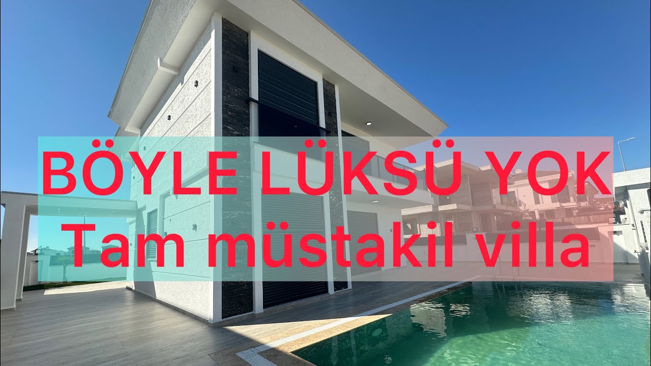 DiDİMDE LÜKS TAM MÜSTAKİL VİLLA EFELERDE 4+1 HAVUZLU #didim #emlak #satılık 
