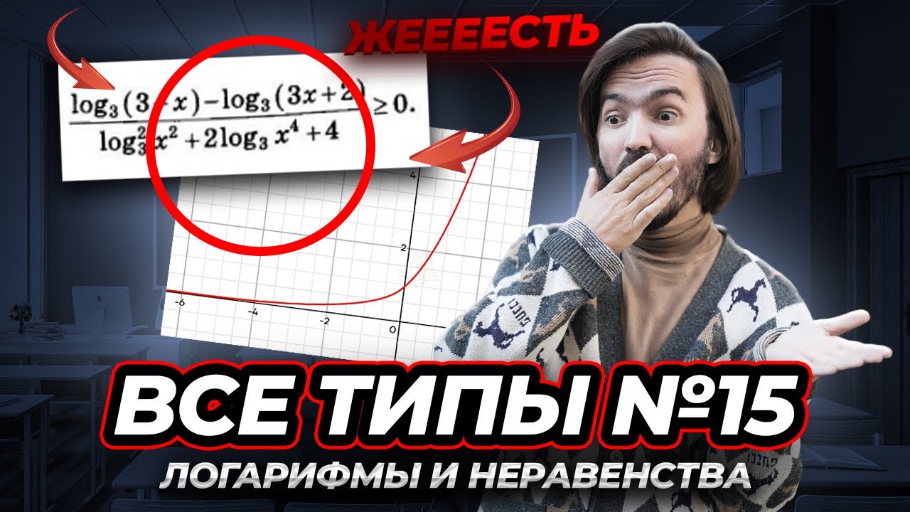 Логарифмы и неравенства: решение задания 15 ЕГЭ математика ПРОФИЛЬ | Умскул