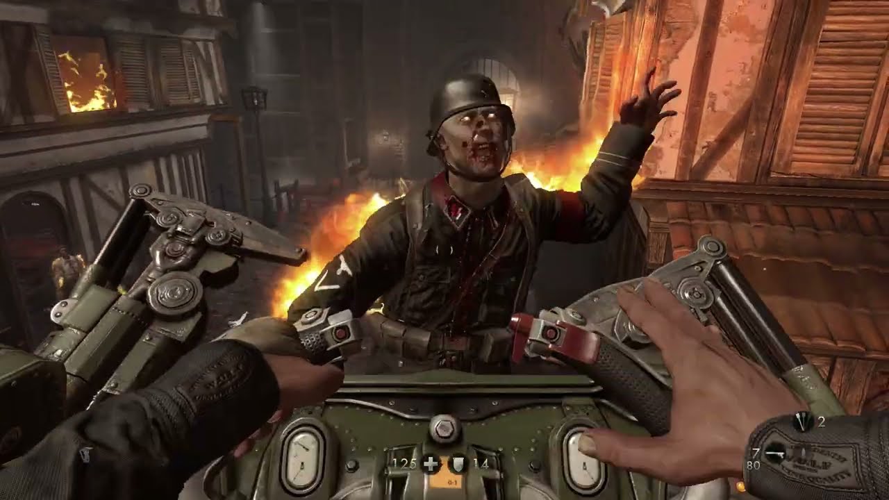 Wolfenstein: The Old Blood - Full Playthrough - Gameplay Only - Chapter 7 - Old Town
