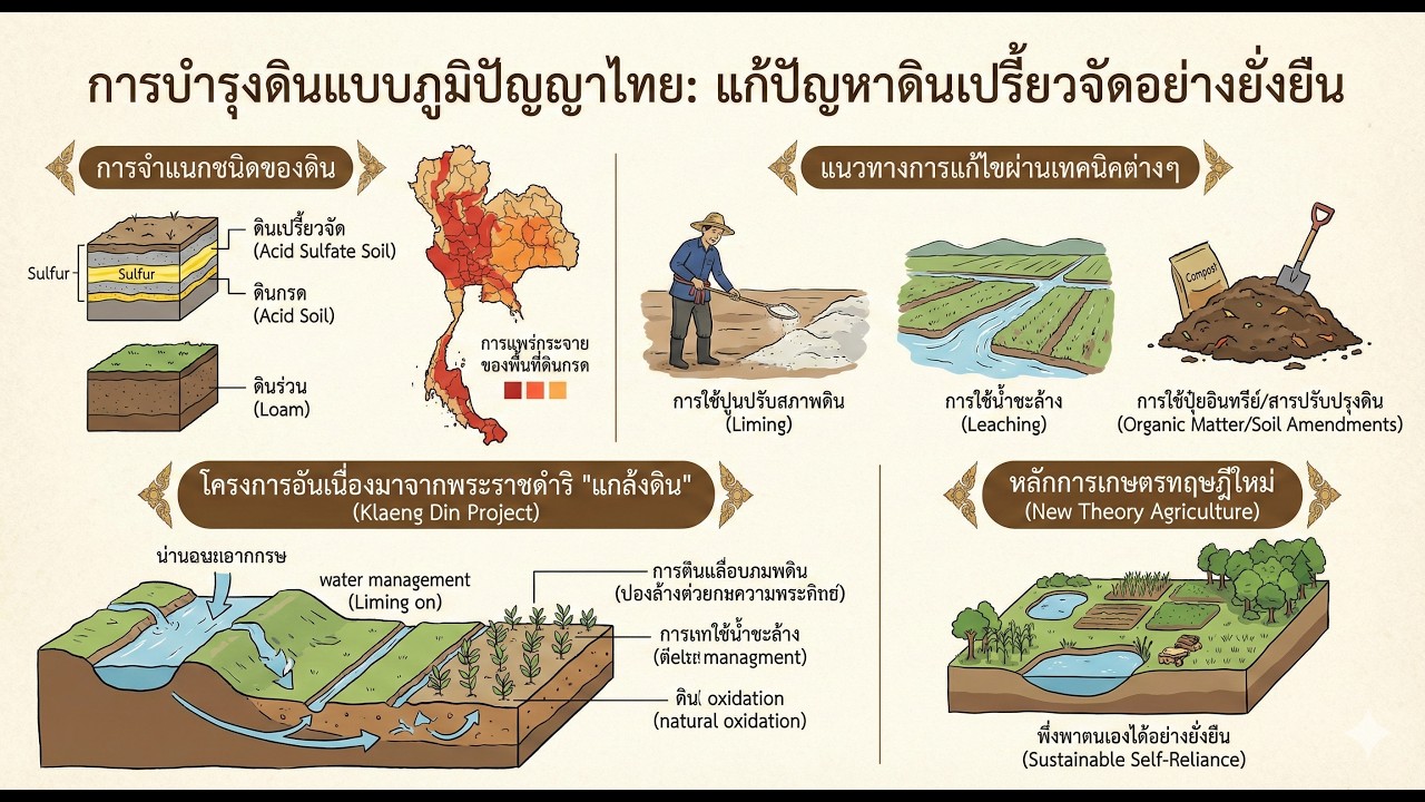 ภูมิปัญญาไทยเพื่อดินมีชีวิต บำรุงดินแบบชาวบ้าน #ดินดี