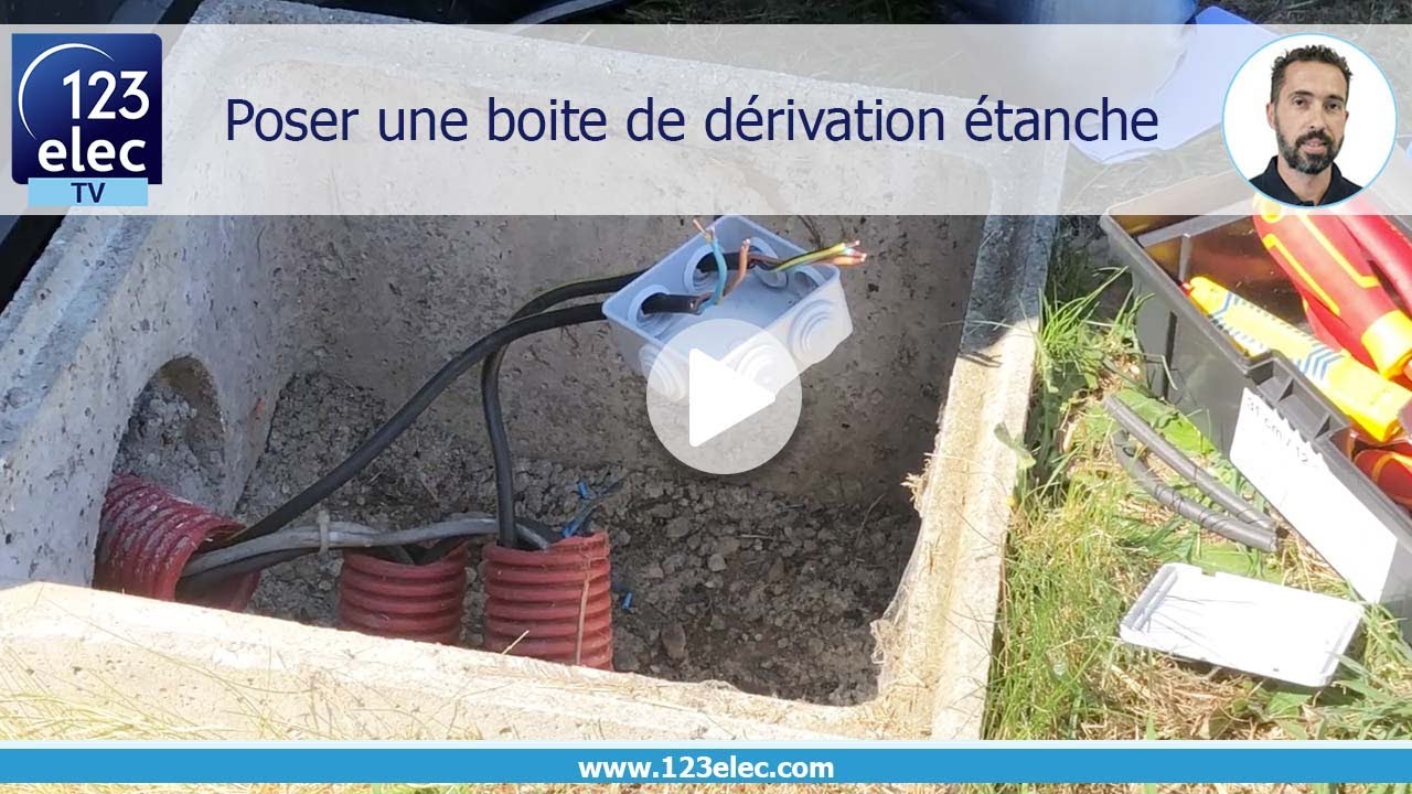 Poser une boite de dérivation étanche à l'extérieur