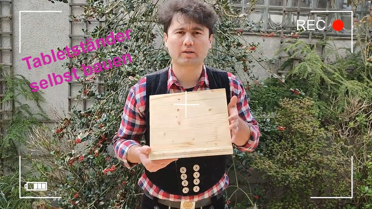 Tabletständer / Tablethalter /Tabletstütze aus Holz selbst bauen by Akbar aka. bauvenn