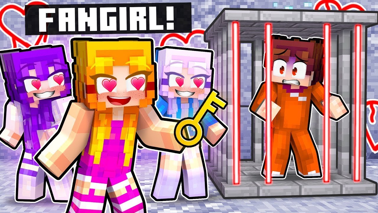 MY CRAZY FAN GIRLS Locked Me In A Prison... (Minecraft)