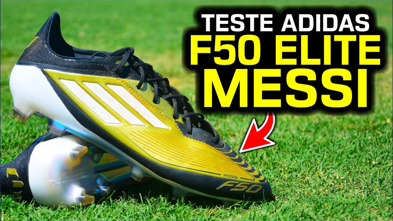 Quase PERFEITA? 👀 - Teste chuteira campo Adidas F50 Elite Messi FG