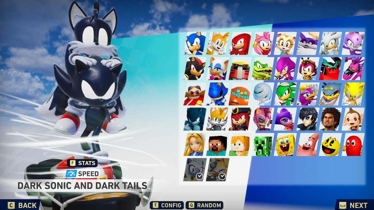 Dark Super Sonic and Dark Tails Piggy Back Ride in Sonic Racing Crossworlds!