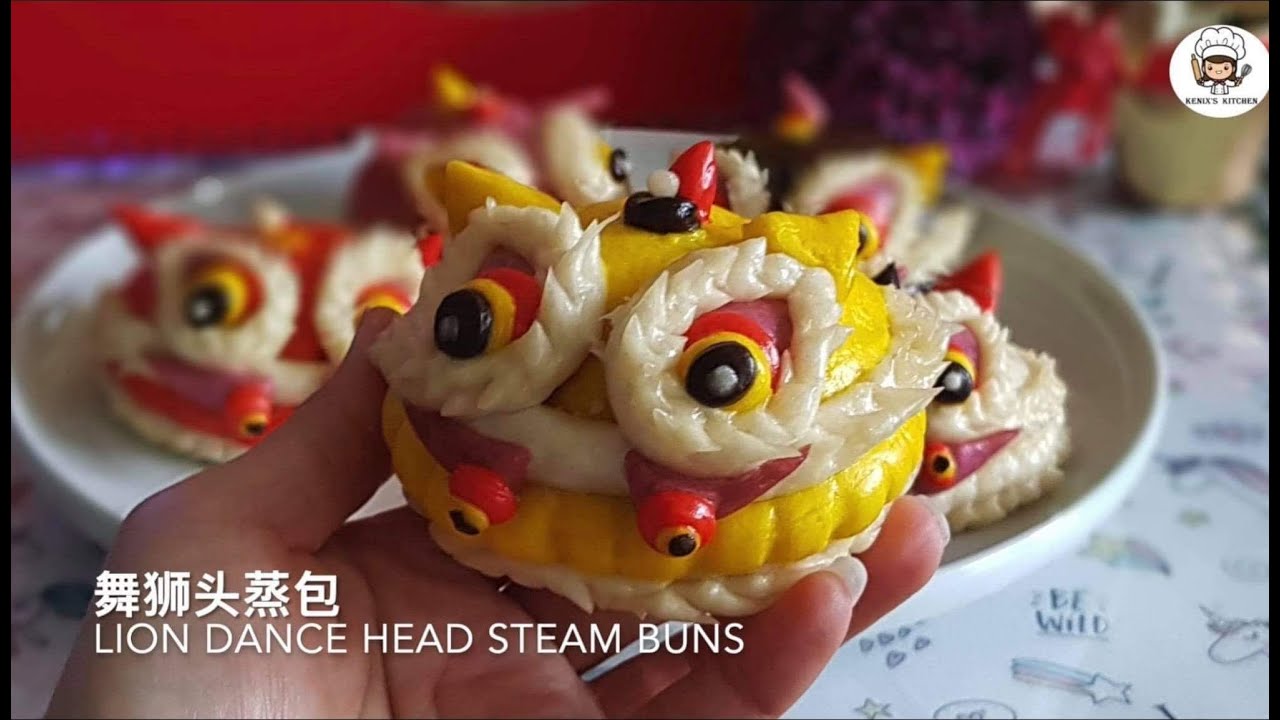 Chinese New Year Lion Dance Baozi / 舞獅包子
