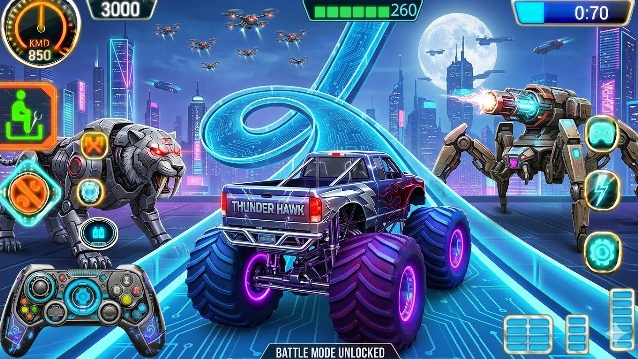 World’s Hardest Sky Ramp 🚛 Monster Truck Extreme 4x4 Stunts & Crazy Crash Test