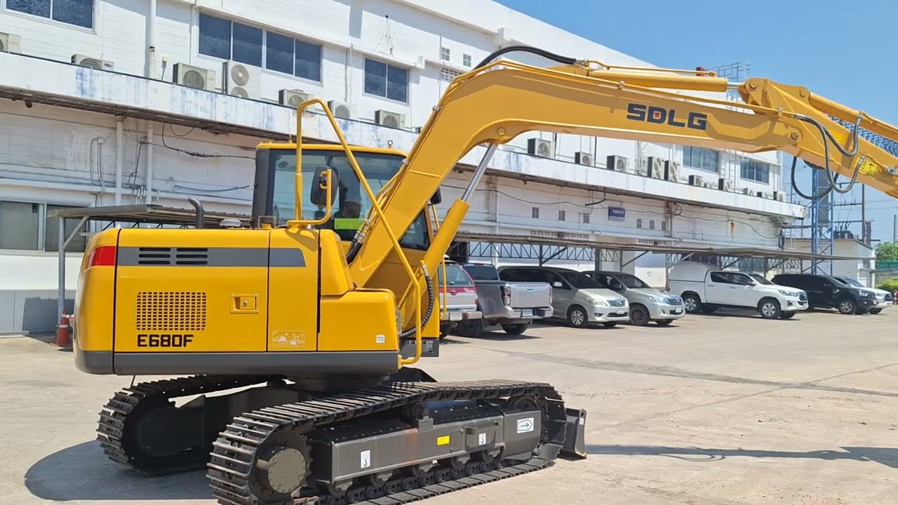 รีวิวรถขุดน้องใหม่ขนาดแปดตัน SDLG E680F จัดว่าหล่อค่าตัวไม่แsง MACHINE X จัดให้ excavator
