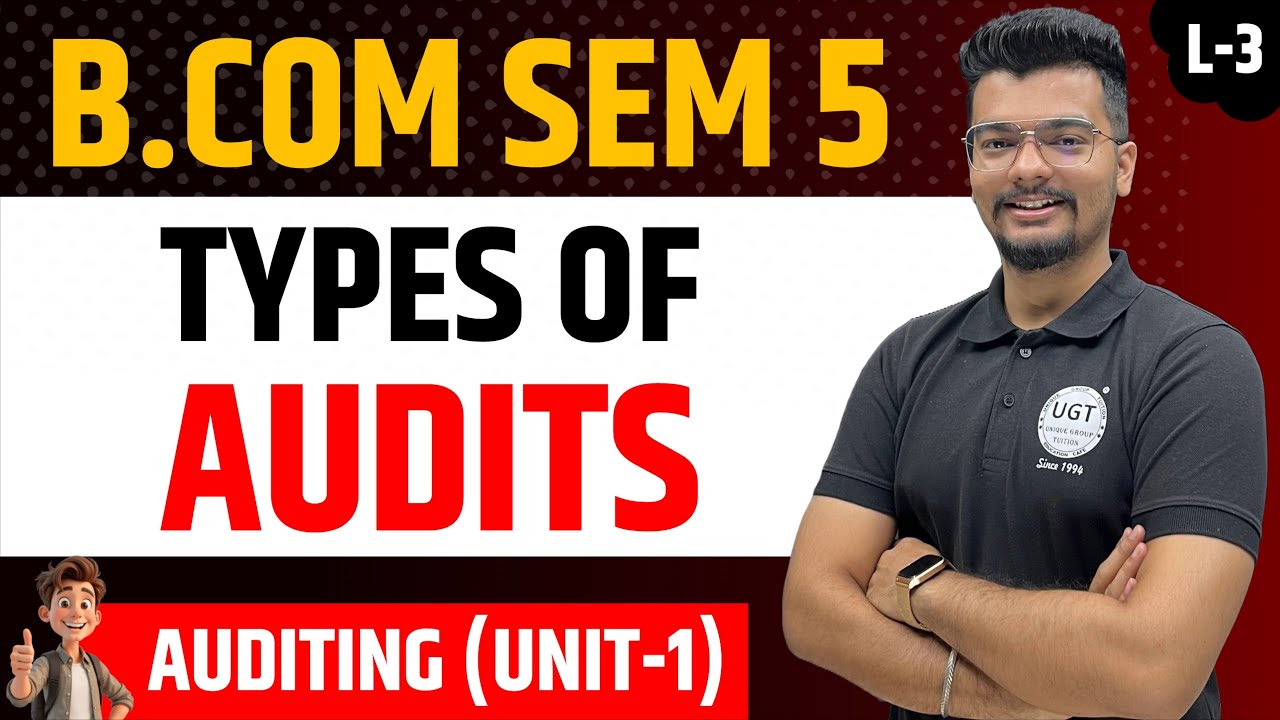 Types of audits | Lecture - 3 | Bcom Sem 5 | As per NEP | UGT