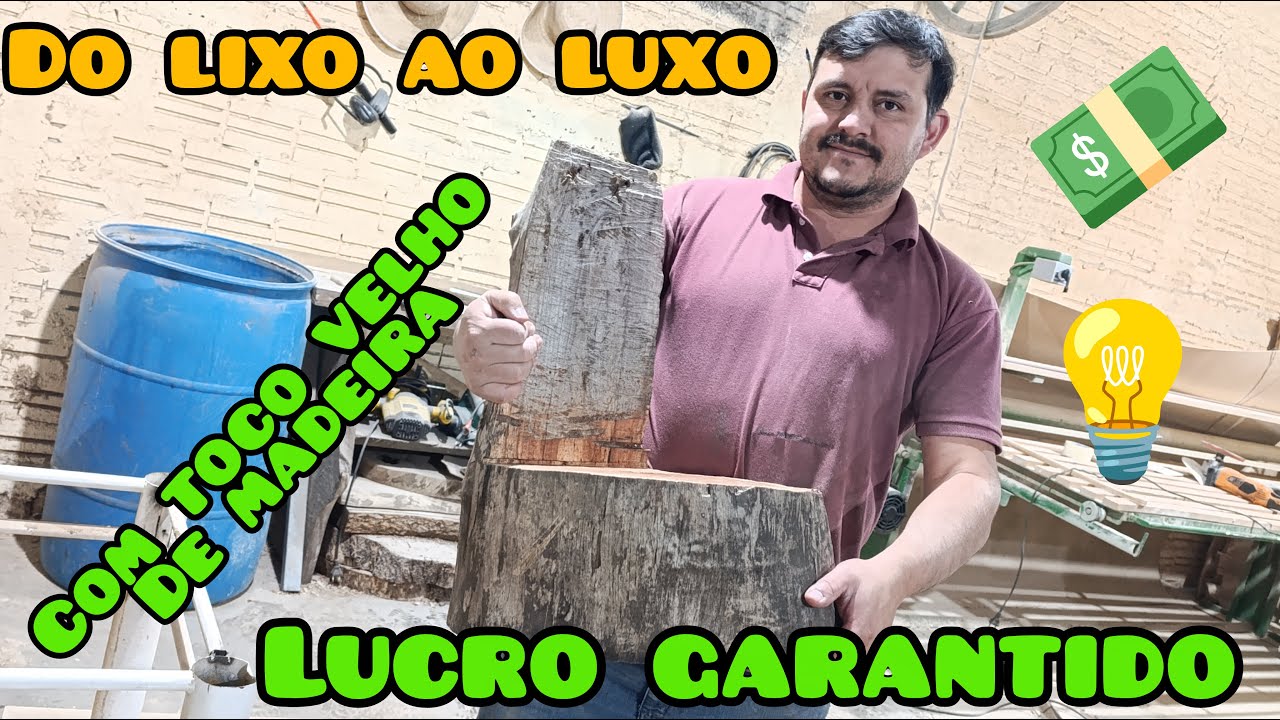 TRANSFORMANDO UM PEDAÇO DE MADEIRA EM UMA OBRA DE ARTE