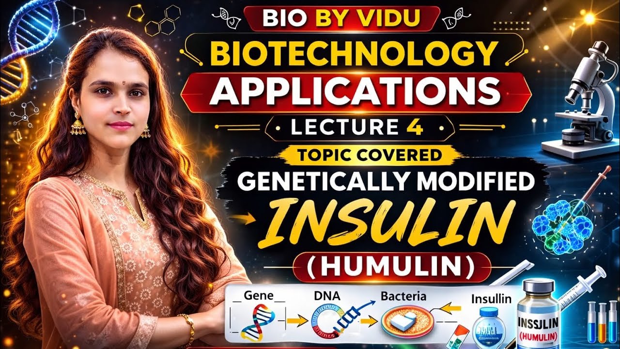 @Vaishnavi-l5e5o #BIOTECHNOLOGY APPLICATIONS L-4#human insulin#humulin#neet2026 