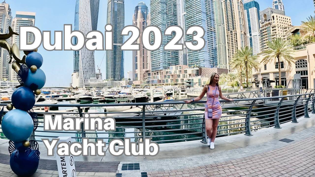 Dubai 🇦🇪 Marina Yacht Club [4K] Walking Tour